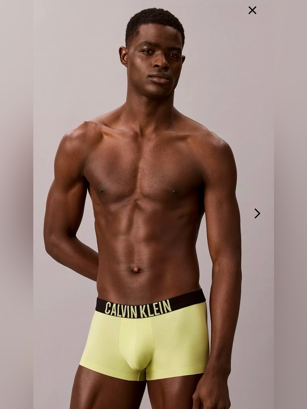 Calvin Klein  Men intense power motion  low rise trunks bright yellow new